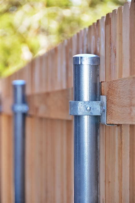 how to box in metal fence post|metal fixings for fence posts.